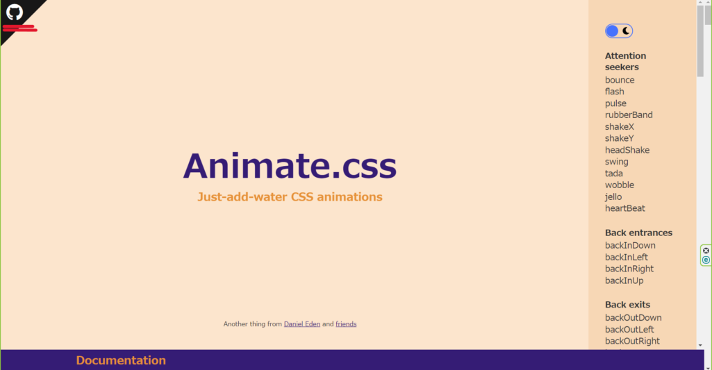 Animate css